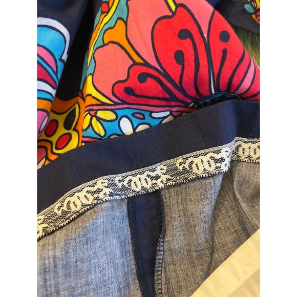 Lilly Pulitzer Shauna tunic bright navy 
Optical confusion novelty size 6 - Picture 7 of 7